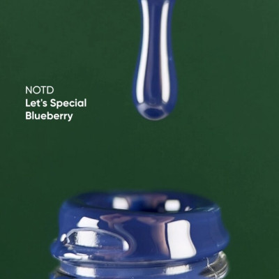 Гель-лак для нігтів Nailsoftheday Gel polish Let's special Blueberry – глибокий синій, 10 мл