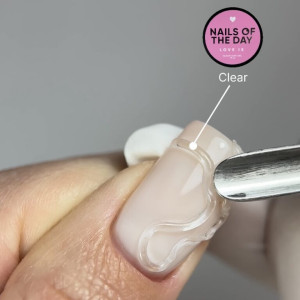 Nailsoftheday Love is Clear – прозорий гель-жуйка для створення об'ємних дизайнів на нігтях, 15 грам