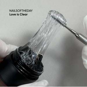 Nailsoftheday Love is Clear – прозорий гель-жуйка для створення об'ємних дизайнів на нігтях, 15 грам 