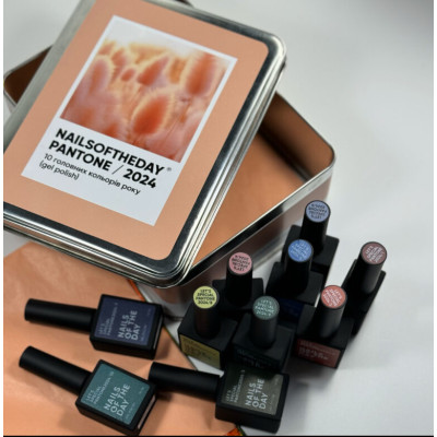 Гель-лак для нігтів Nailsoftheday Gel polish Let's special Pantone2024-1 - цегляно-червоний, 10 мл 