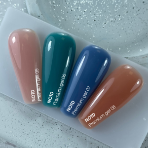 Моделюючий гель для нігтів Nailsoftheday Premium gel 08 нюдовий темно-карамельний, 30 мл