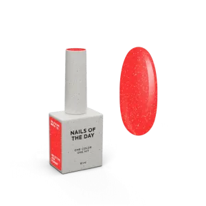 Гель-лак для нігтів Nailsoftheday Gel polish Let’s special Britni — яскраво–алий зі світловідбиваючим шимером, 10 мл 