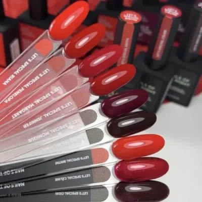 Гель-лак для нігтів Nailsoftheday Gel polish Gel polish Tina — темний спіло-черешневий, 10 мл 