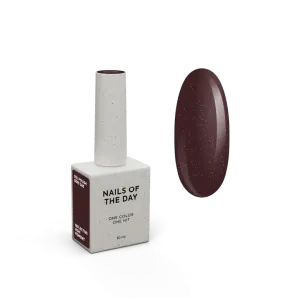 Гель-лак для нігтів Nailsoftheday Gel polish Odri — тепла спіла черешня зі світловідбиваючим шиммером, 10 мл