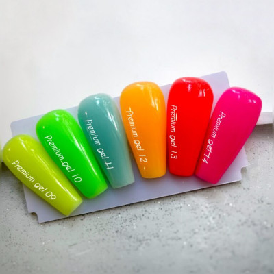 Моделюючий гель для нігтів Nailsoftheday Premium gel 10 насичено-салатовий, 15 мл