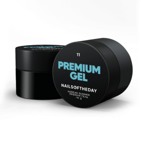 Моделюючий гель для нігтів Nailsoftheday Premium gel 11 блакитний, 15 мл 
