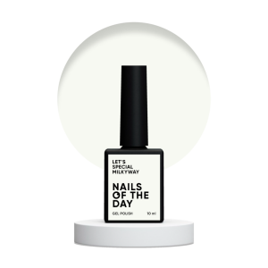 Гель-лак для нігтів Nailsoftheday Let’s special Milkyway – біло-молочний, 10 мл 