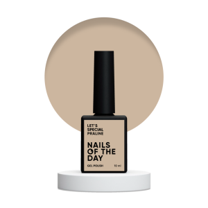 Гель-лак для нігтів Nailsoftheday Let’s special Praline – світло-бежевий, 10 мл 