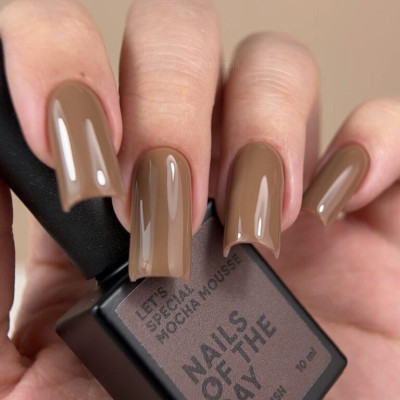 Гель-лак для нігтів Nailsoftheday Let’s special Mocha Mousse – тепло карамельно-бежевий, 10 мл