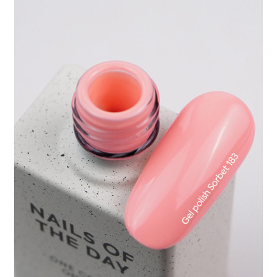 Гель-лак для нігтів Nailsoftheday Gel polish Sorbet — ніжно-персиковий, 10 мл