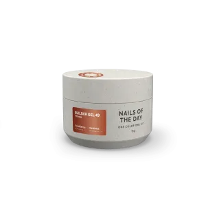 Моделюючий гель для нігтів Nailsoftheday Builder Gel Vitrage 49 карамельний, 15 мл 