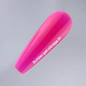 Моделюючий гель для нігтів Nailsoftheday Builder Gel Vitrage 51 рожевий, 15 мл