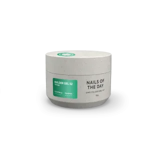 Моделюючий гель для нігтів Nailsoftheday Builder Gel Vitrage 52 зелений, 15 мл 
