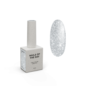 Гель–лак для нігтів Nailsoftheday Paradise 01 — сріблястий, 10 мл 