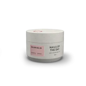 Моделюючий гель для нігтів Nailsoftheday Builder Gel 06 — світло–коричневий, 15 мл 
