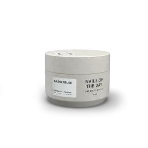 Моделюючий гель для нігтів Nailsoftheday Builder Gel 08 — молочний, 15 мл 