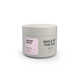 Моделюючий гель для нігтів Nailsoftheday Builder Gel 09 — молочно–рожевий, 15 мл 