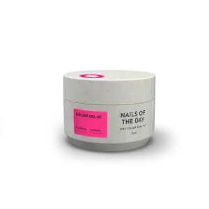 Моделюючий гель для нігтів Nailsoftheday Builder Gel 46— насичено-рожевий, 15 мл 
