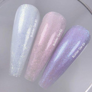 Моделюючий гель для нігтів Nailsoftheday Builder Gel 82 — рожевий з шиммером, 15 мл 