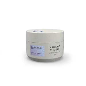 Моделюючий гель для нігтів Nailsoftheday Builder gel 83 — фіолетовий з шиммером, 15 мл 
