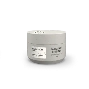 Моделюючий гель для нігтів Nailsoftheday Builder gel 98 — прозорий з сухоцвітами, 15 мл 