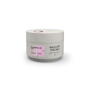 Моделюючий гель для нігтів з сухоцвітами Nailsoftheday Builder Gel 99 рожевий, 15 мл 