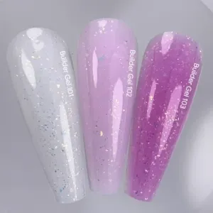 Моделюючий гель для нігтів з поталлю Nailsoftheday Builder gel 103 — рожевий з поталлю, 15 мл