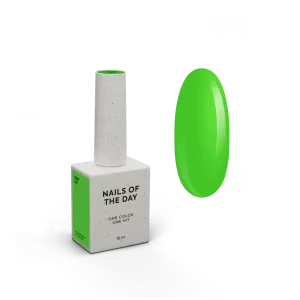 Гель-лак для нігтів Nailsoftheday Gel polish Kiwi-247 — неоново-зелений, 10 мл 
