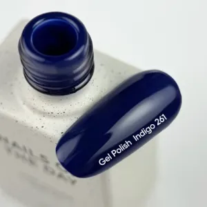 Гель-лак для нігтів Nailsoftheday Gel polish Indigo-261 — темно-синій, 10 мл