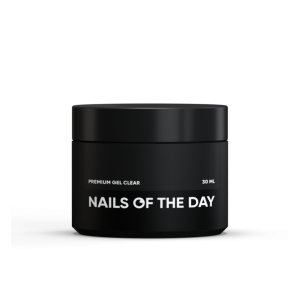 Моделюючий гель для нігтів Nailsoftheday Premium gel clear прозорий, 30 мл