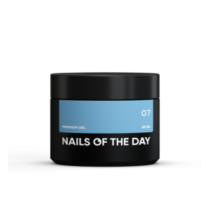 Моделюючий гель для нігтів Nailsoftheday Premium gel 07 блідо-блакитний, 30 мл 