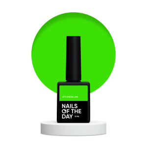 Гель-лак для нігтів Nailsoftheday Let’s special Lime-245 – неоново-салатовий, 10 мл 