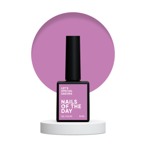 Гель-лак для нігтів Nailsoftheday Let’s special Sakura-201 – фіолетово-пастельний, 10 мл 