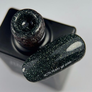 Світловідбиваючий гель-лак для нігтів Nailsofthenight Mohito gel polish насичений темно-зелений, 10 мл