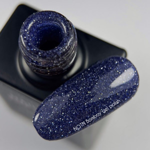 Світловідбиваючий гель-лак для нігтів Nailsofthenight Bombay gel polish глибоко синій, 10 мл