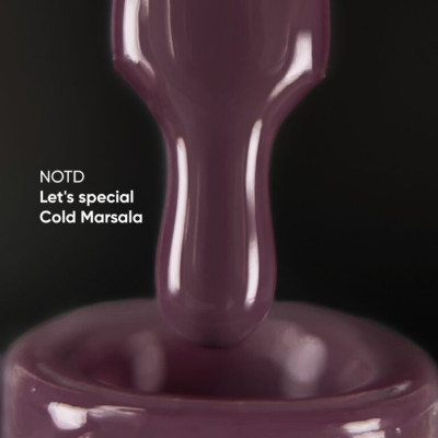 Гель-лак для нігтів Nailsoftheday Gel polish Let's special Cold Marsala-377 - світло-бордовий, 10 мл
