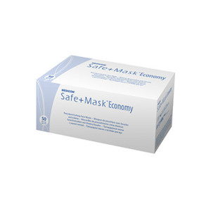 Маска медична на резинках Safe+Mask Economy біла, 50 шт