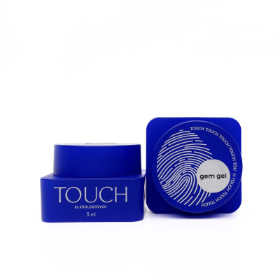 Гель для нарощення на тіпси та об'ємних дизайнів Touch Gem Gel, 5 мл