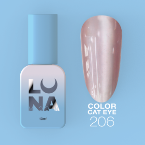 Гель-лак для нігтів LunaMoon Cat Eye Color №206, 13 мл 