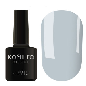 Гель-лак для нігтів Komilfo Deluxe Series №D137 світлий сіро-блакитний, 8 мл