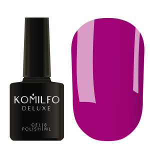 Гель-лак для нігтів Komilfo Deluxe Series №D244 фуксія, емаль, 8 мл