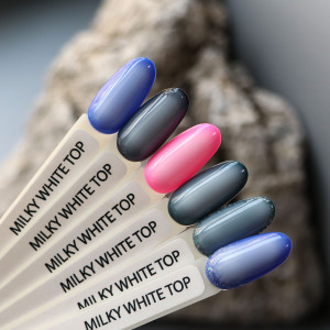 Топ без липкого шару Komilfo No Wipe Milky White Top молочно-білий, 8 мл