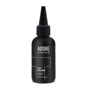 Топ для нігтів без липкого шару Adore Top no wipe без фільтру UV прозорий, 30 мл