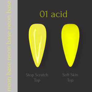 Неонова база для нігтів Adore Neon Base №01 — acid, 7,5 мл