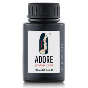Матовий топ для нігтів без липкого шару Adore Soft Skin Top no wipe UV фільтрами, 30 мл