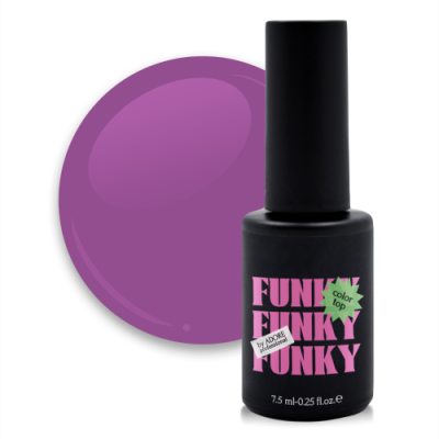Вітражний топ для нігтів Adore Funky Color top №03 - funky peri, 7,5 мл