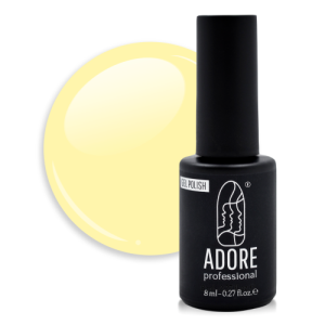 Гель-лак для нігтів Adore professional P-15 - soft sour, жовтий пастельний, 8 мл