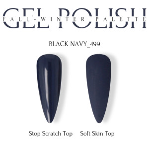 Гель-лак для нігтів Adore professional №499 - black navy, 8 мл