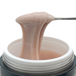 Гель для нарощення нігтів Adore one Drop Gel №08 - sun kissed, бежевий з мікроблиском, 30 мл