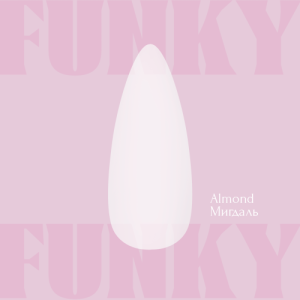 Гелеві тіпси для нарощення Adore Funky gel tips Almond short, 240 шт